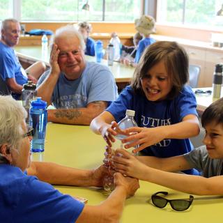 Making a cloud in a bottle.